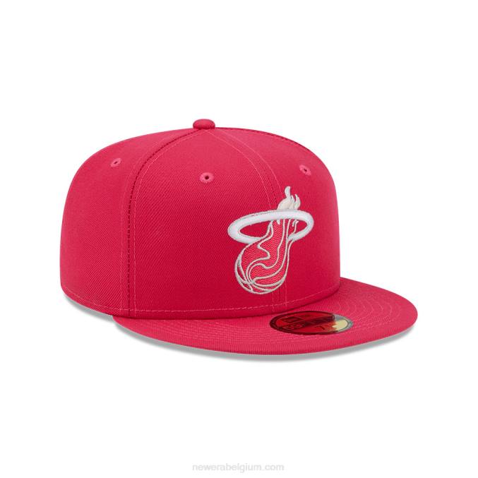 New Era miami heat light fantasie roze 59fifty getailleerde pet BT241160