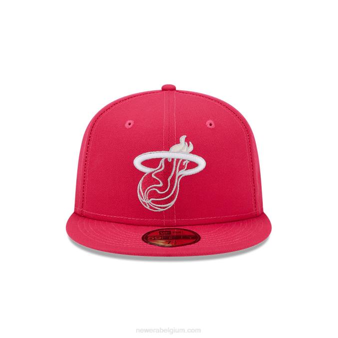 New Era miami heat light fantasie roze 59fifty getailleerde pet BT241160