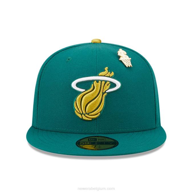 New Era miami heat max bet groen 59fifty getailleerde pet BT24517
