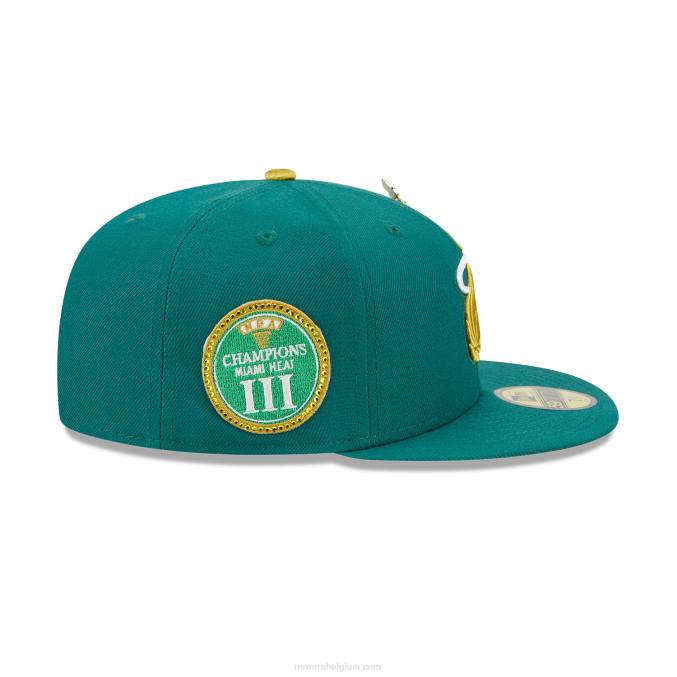 New Era miami heat max bet groen 59fifty getailleerde pet BT24517