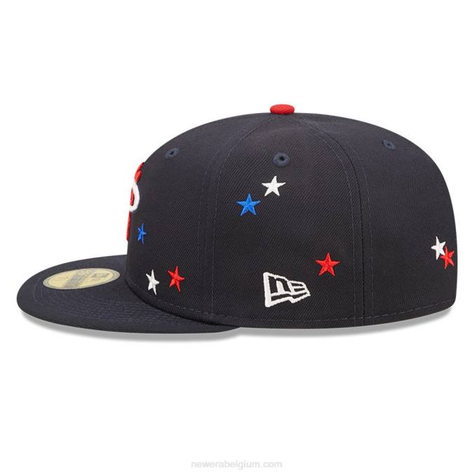 New Era miami heat nba americana marine 59fifty getailleerde pet BT24790