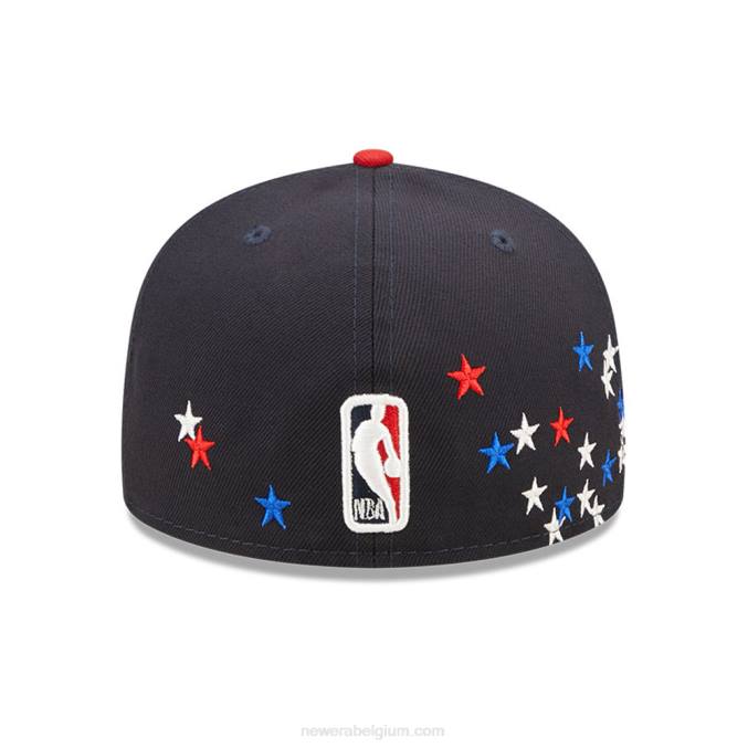 New Era miami heat nba americana marine 59fifty getailleerde pet BT24790
