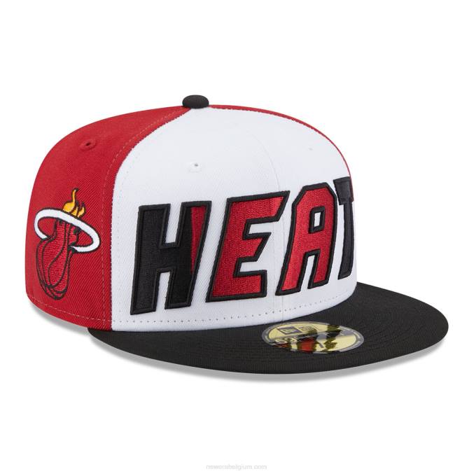 New Era miami heat nba back half zwarte 59fifty fitted cap BT24510