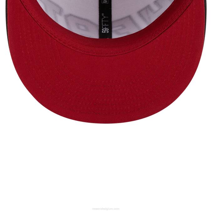 New Era miami heat nba back half zwarte 59fifty fitted cap BT24510