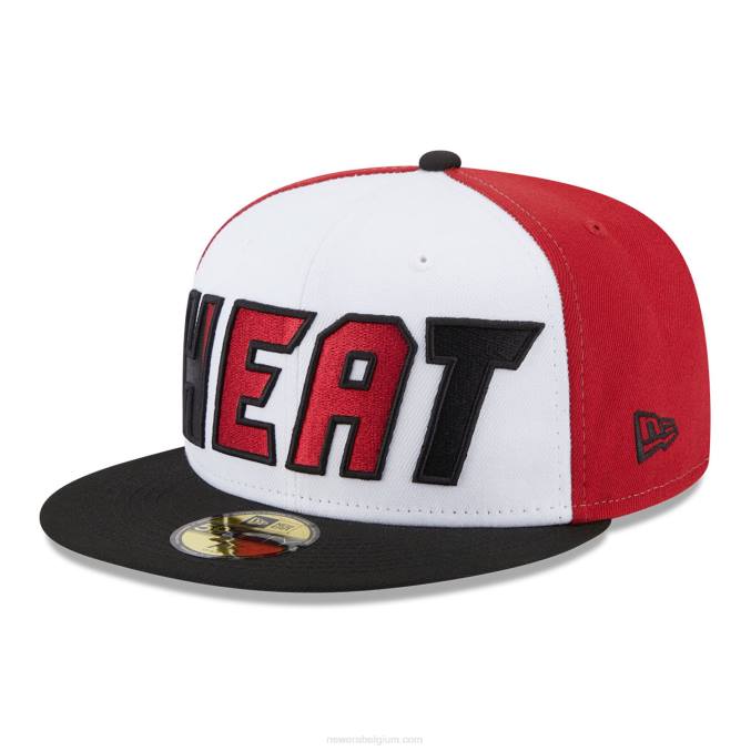 New Era miami heat nba back half zwarte 59fifty fitted cap BT24510