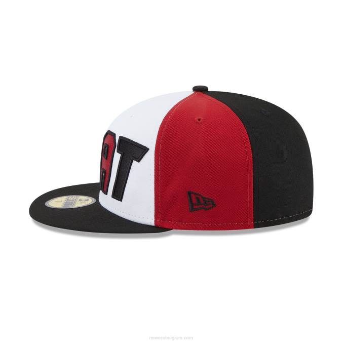 New Era miami heat nba back half zwarte 59fifty fitted cap BT24510