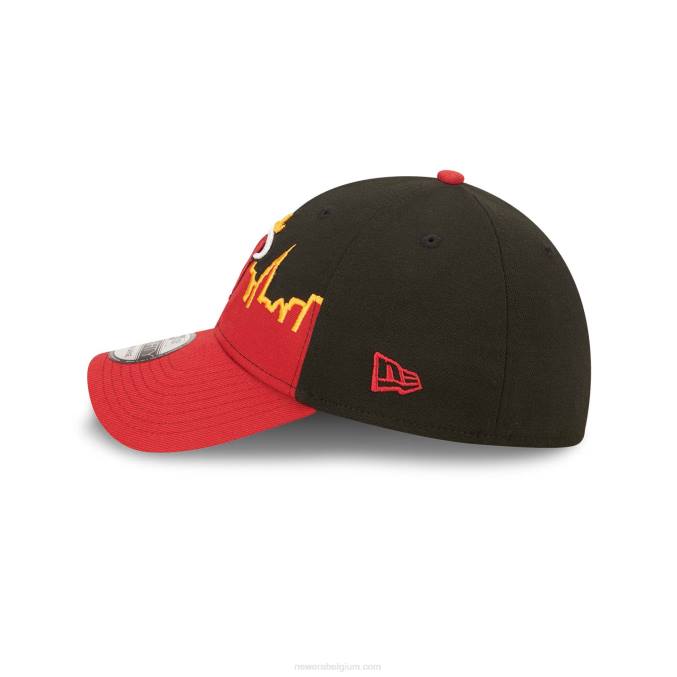 New Era miami heat nba tip off 2022 zwarte 39thirty stretch fit pet BT242202