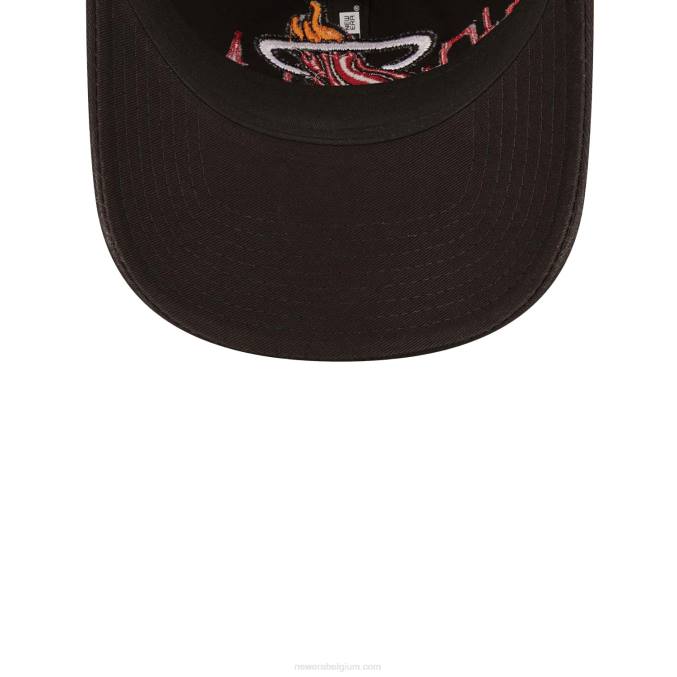 New Era miami heat nba tip off 2022 zwarte 9twenty verstelbare pet BT242255