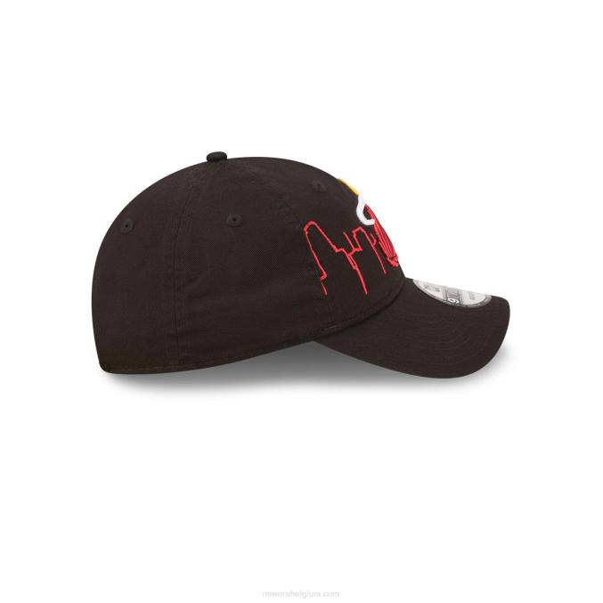 New Era miami heat nba tip off 2022 zwarte 9twenty verstelbare pet BT242255