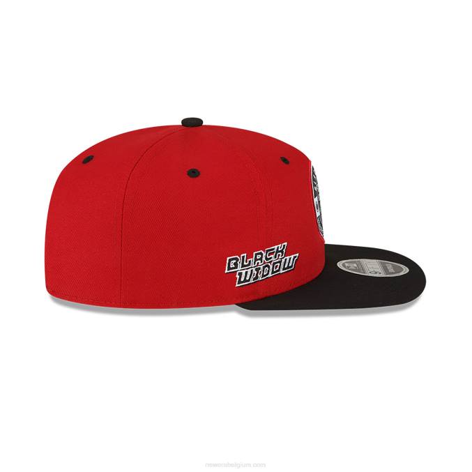 New Era miami heat nba x marvel zwarte weduwe rode 9fifty snapback pet BT241962