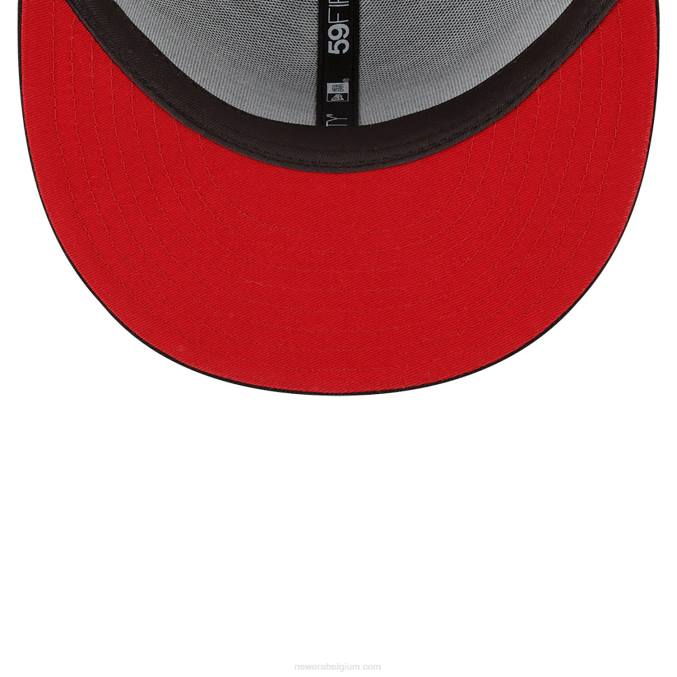 New Era miami heat nba x marvel zwarte weduwe zwarte 59fifty getailleerde pet BT241332
