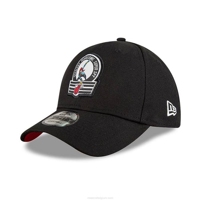 New Era miami heat nba x marvel zwarte weduwe zwarte 9forty verstelbare pet BT241612