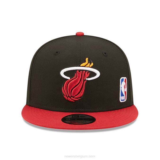 New Era miami heat nba zwarte letter arch zwarte 9fifty snapback pet BT242067