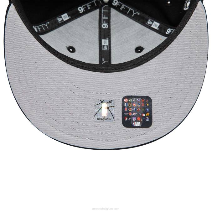 New Era miami heat zwarte 9fifty snapback pet BT242021