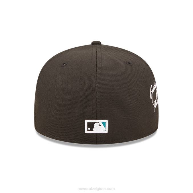 New Era miami marlins mlb cloud zwarte 59fifty getailleerde pet BT24549