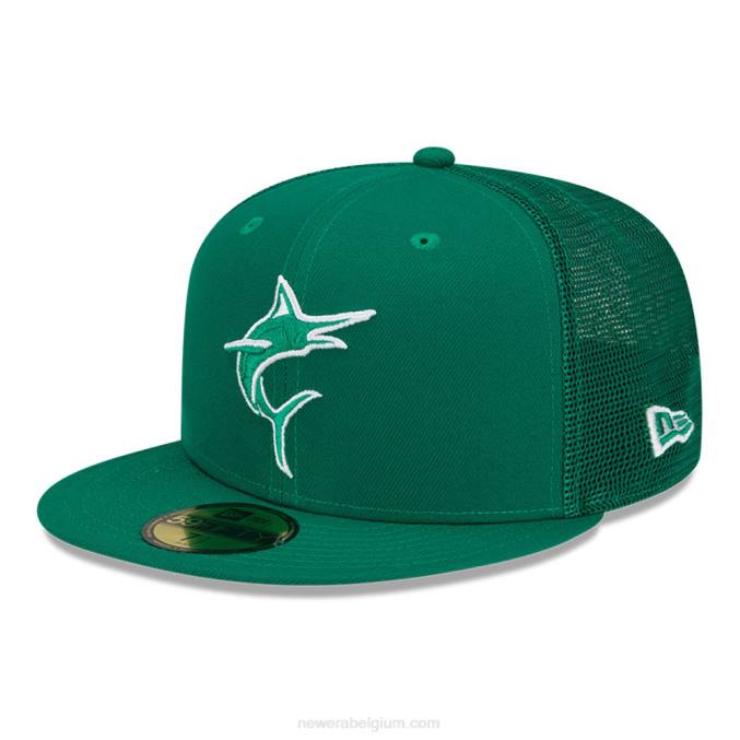 New Era miami marlins mlb st patricks dag groen 59fifty cap BT24974