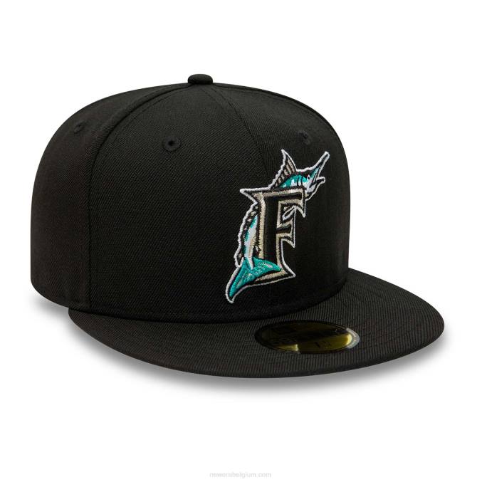 New Era miami marlins premium wol zwarte 59fifty pet BT24455