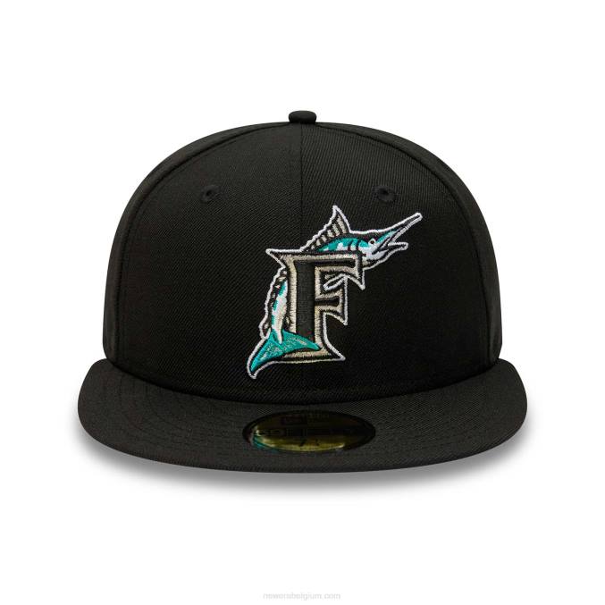 New Era miami marlins premium wol zwarte 59fifty pet BT24455