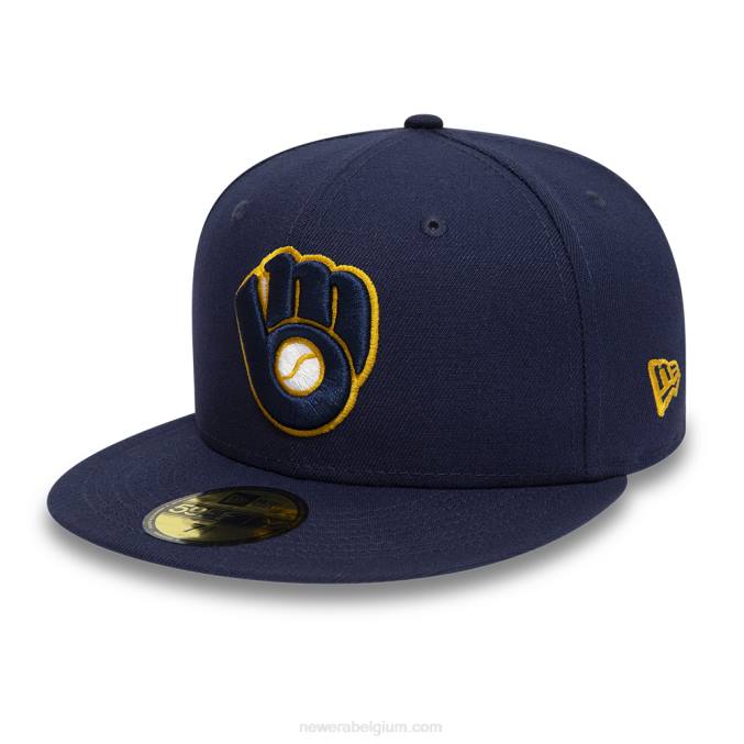 New Era milwaukee brewers ac perf marine 59fifty cap BT24795