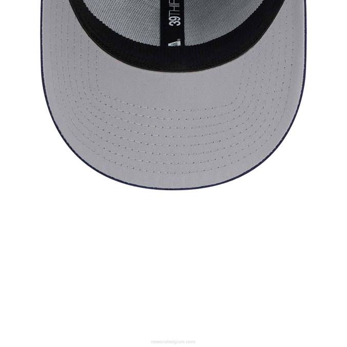 New Era milwaukee brewers mlb clubhouse blauw 39thirty stretch fit pet BT242168