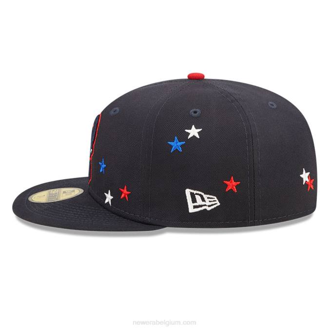 New Era milwaukee bucks nba americana marine 59fifty getailleerde pet BT241149