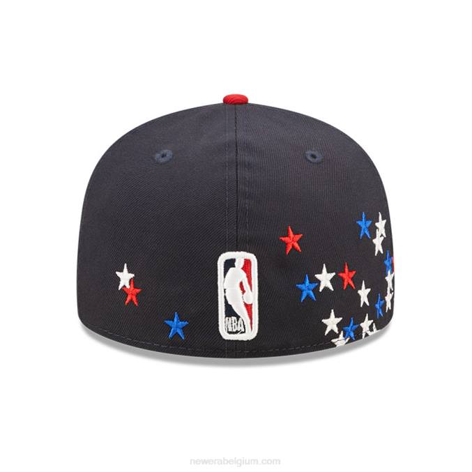 New Era milwaukee bucks nba americana marine 59fifty getailleerde pet BT241149