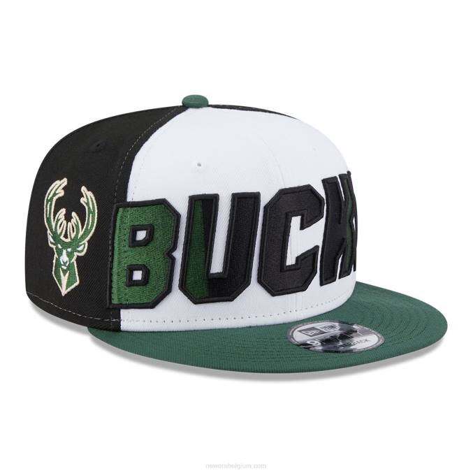 New Era milwaukee bucks nba back half groene 9fifty snapback pet BT242049