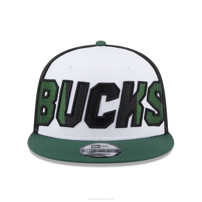 New Era milwaukee bucks nba back half groene 9fifty snapback pet BT242049