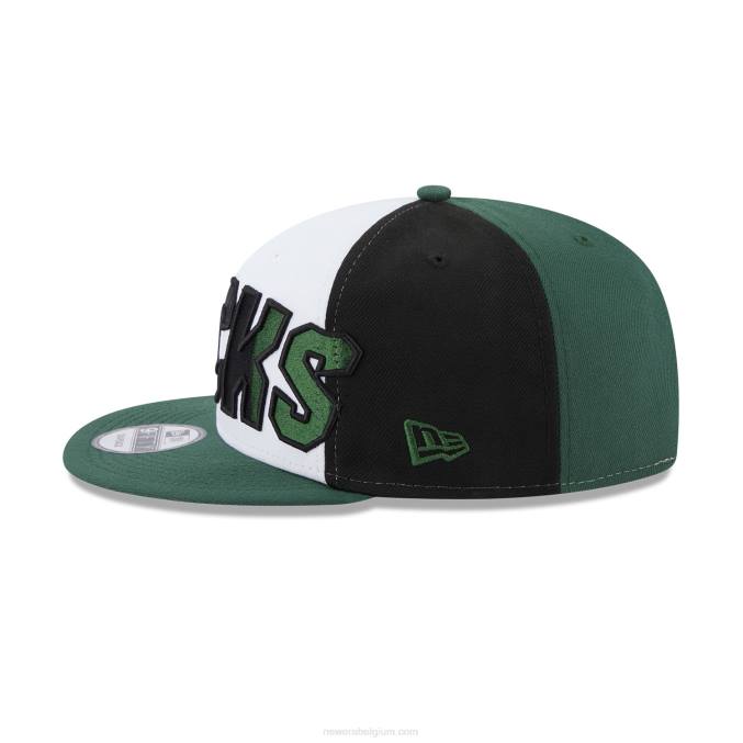 New Era milwaukee bucks nba back half groene 9fifty snapback pet BT242049
