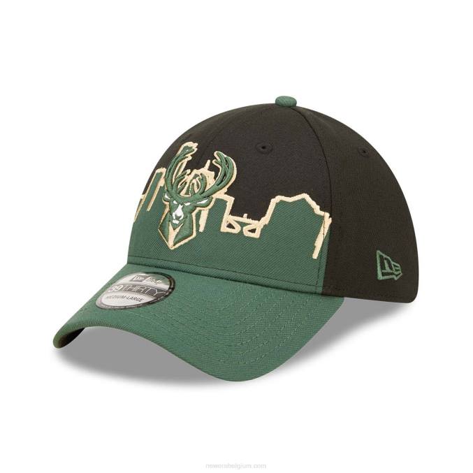 New Era milwaukee bucks nba tip off 2022 zwarte 39thirty stretch fit pet BT242210