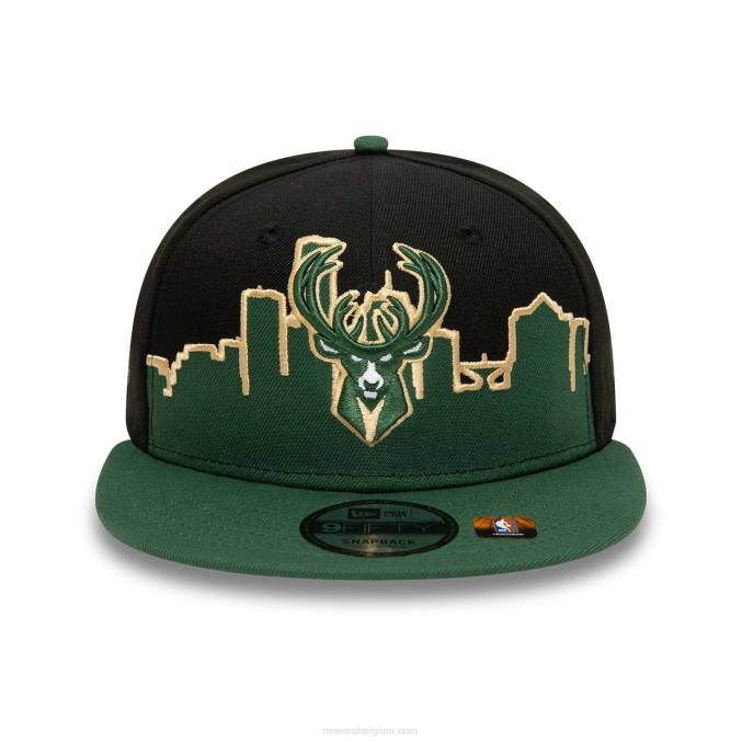 New Era milwaukee bucks nba tip off 2022 zwarte 9fifty snapback pet BT242092