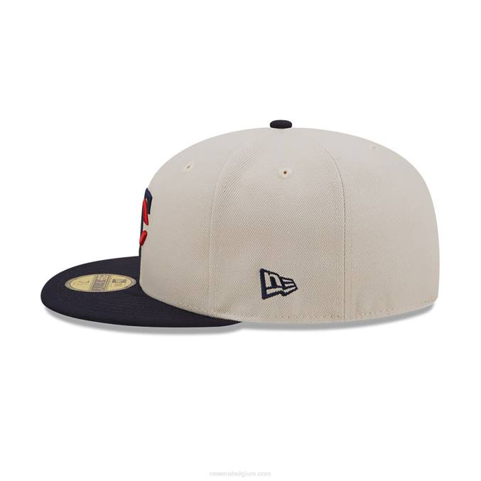 New Era minnesota twins herfst klassieke witte 59fifty getailleerde pet BT24347