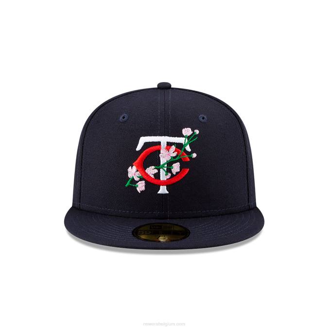 New Era minnesota twins side patch bloom navy 59fifty getailleerde pet BT24718