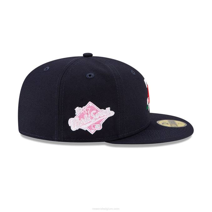 New Era minnesota twins side patch bloom navy 59fifty getailleerde pet BT24718