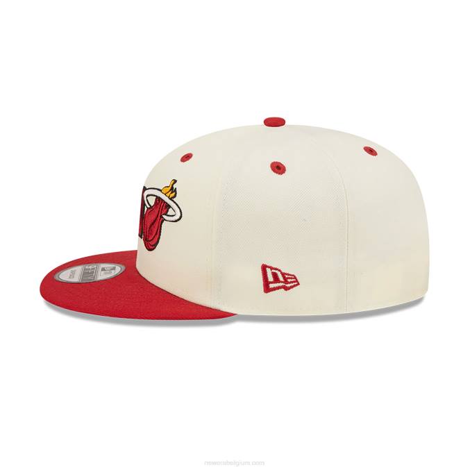 New Era mix van miami heat-logo in witte 9fifty snapback-pet BT241954