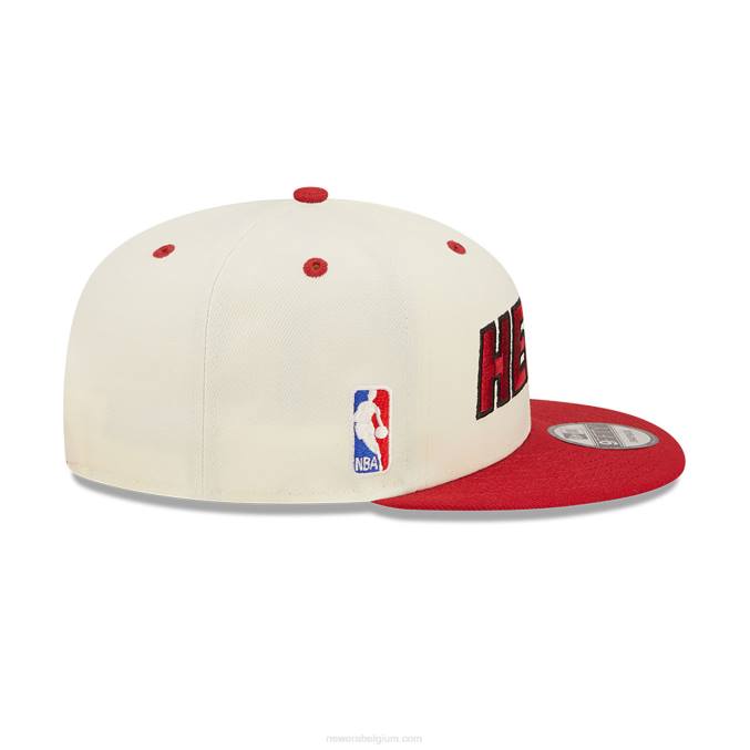 New Era mix van miami heat-logo in witte 9fifty snapback-pet BT241954