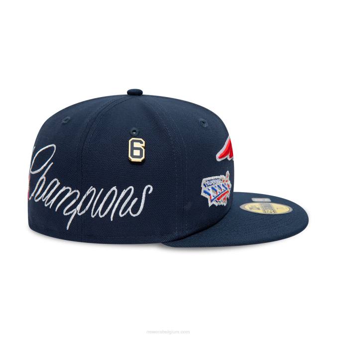 New Era new england patriots historische champs marine 59fifty getailleerde pet BT24158