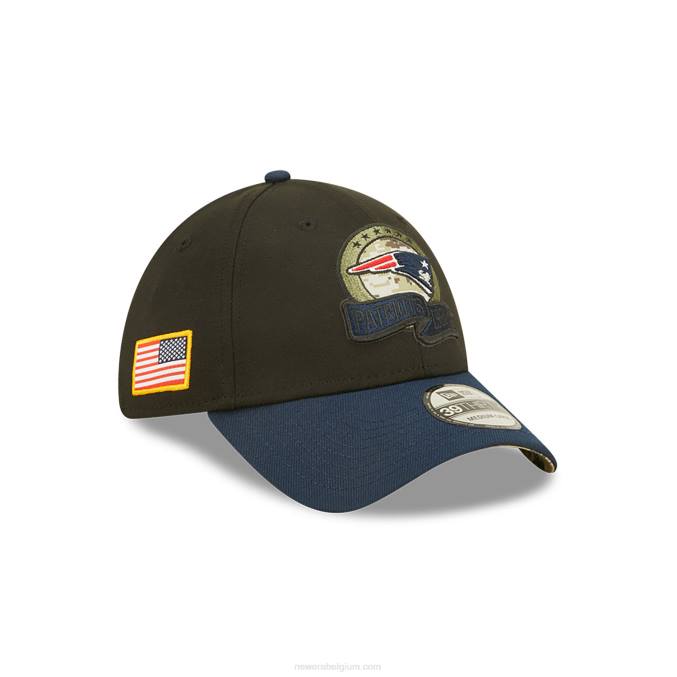 New Era new england patriots nfl salute to service zwarte 39thirty stretch fit pet BT242169