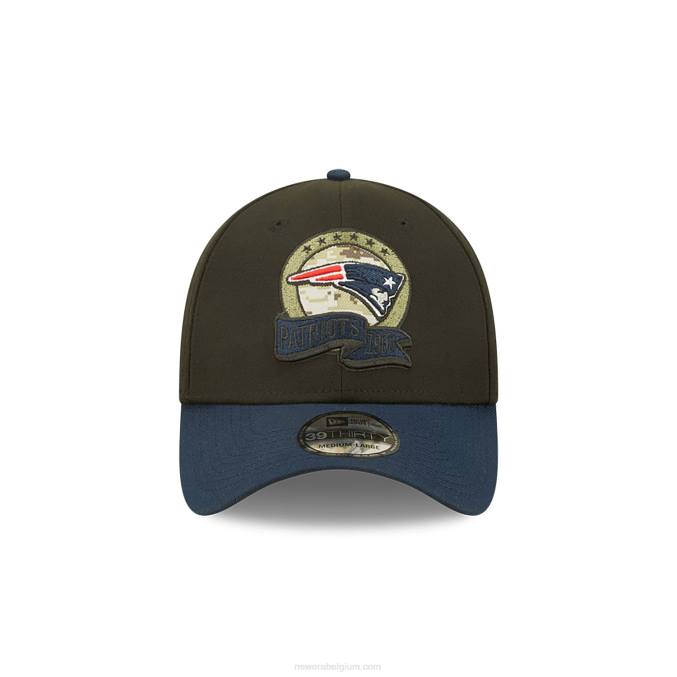 New Era new england patriots nfl salute to service zwarte 39thirty stretch fit pet BT242169