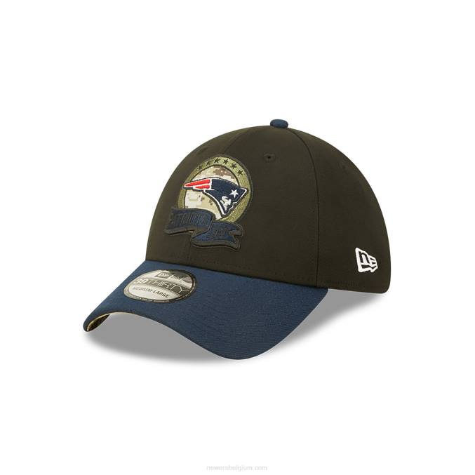 New Era new england patriots nfl salute to service zwarte 39thirty stretch fit pet BT242169