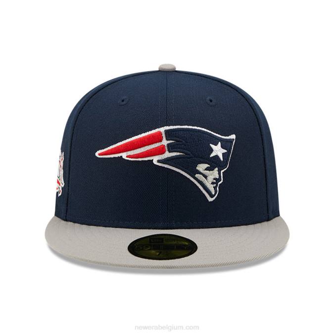 New Era new england patriots nfl side patch navy 59fifty fitted cap BT241384