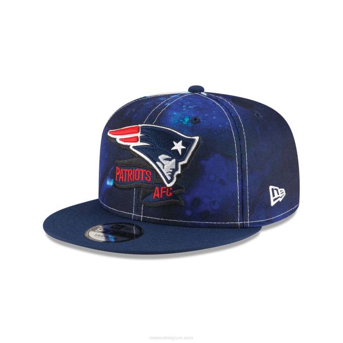 New Era new england patriots nfl sideline 2022 blauwe 9fifty snapback pet BT241862