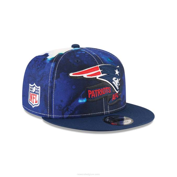New Era new england patriots nfl sideline 2022 blauwe 9fifty snapback pet BT241862