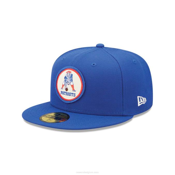 New Era new england patriots nfl zijlijn blauw 2022 59fifty getailleerde pet BT241210