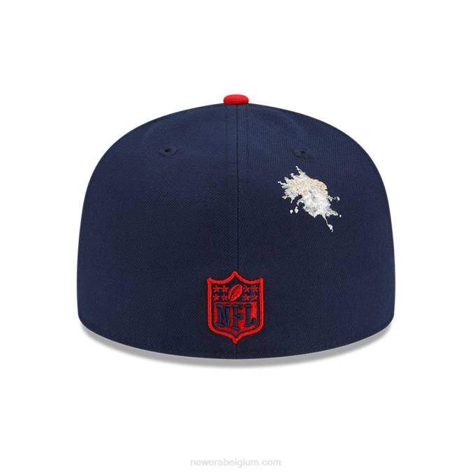 New Era new england patriots x nietje marine 59fifty getailleerde pet BT241202