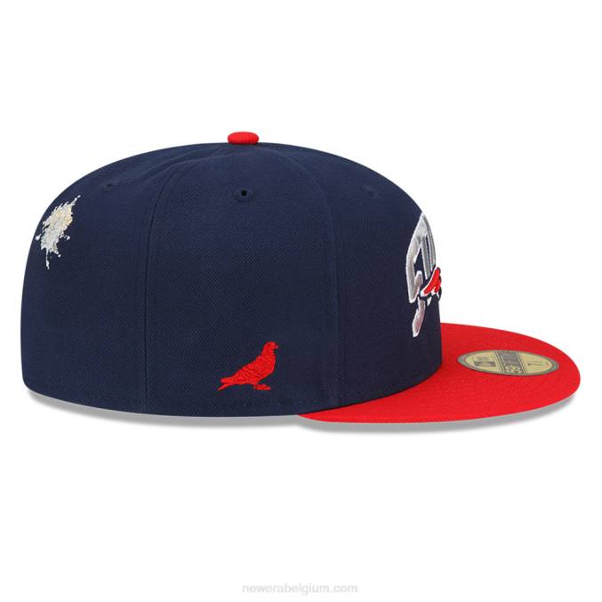 New Era new england patriots x nietje marine 59fifty getailleerde pet BT241202
