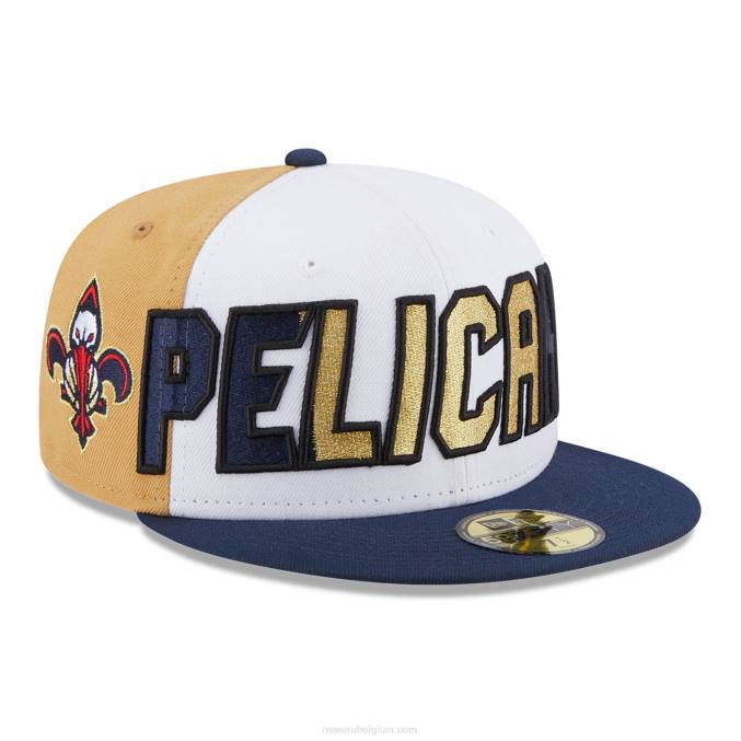 New Era new orleans pelicans nba back half blue 59fifty fitted cap BT24571