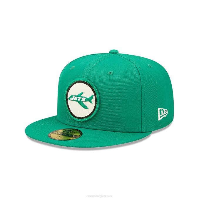 New Era new york jets nfl zijlijn 2022 groene 59fifty getailleerde pet BT241269