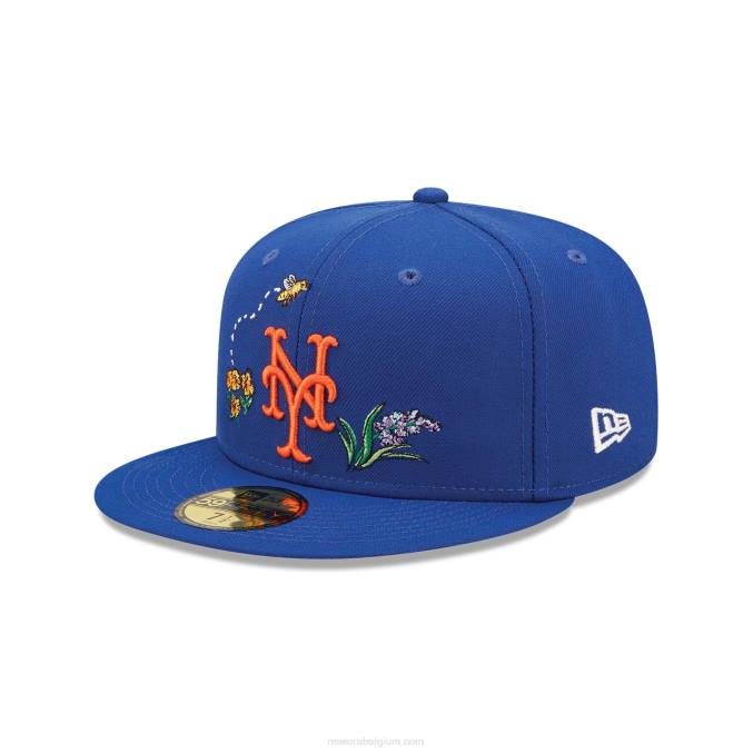 New Era new york mets aquarel bloemen blauw 59fifty cap BT2443