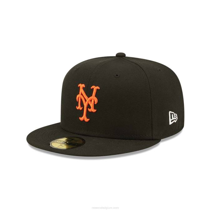 New Era new york mets fruit zwarte 59fifty getailleerde pet BT24958